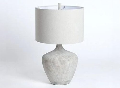 Kirkland's Home Wash Ribbed Urn Table Lamp