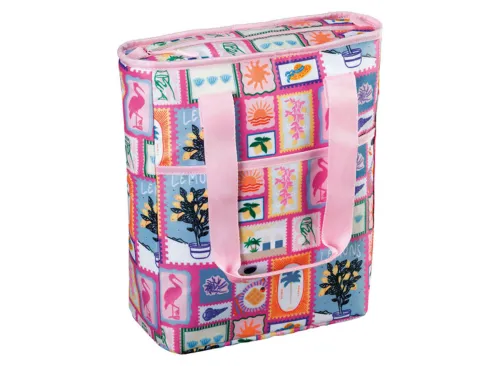 LIVE IN STYLE Pink Print Cooler Tote