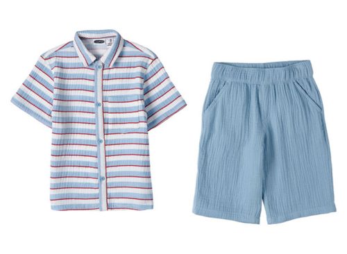 Lily & Dan/ L&D Toddler Americana Set - Boys Horizontal Stripe Set XS