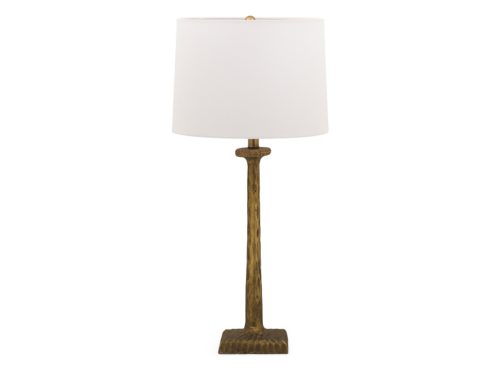 MAX STUDIO 30in Cast Iron Table Lamp With Drum Shade
