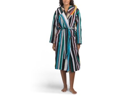 MISSONI Made In Portugal Curt Hooded Bathrobe