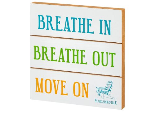 Margaritaville Breathe Word Block Décor