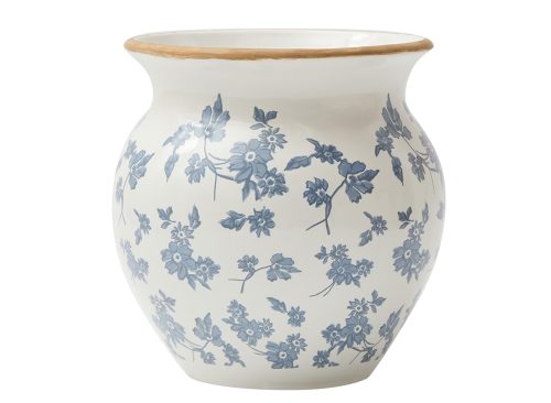 My Texas House Blue Ceramic Floral Vase.avif