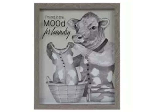 Not In The Mood For Laundry Framed Wall Decor