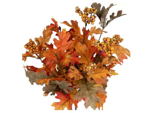 Oak Leaf And Berry Bush