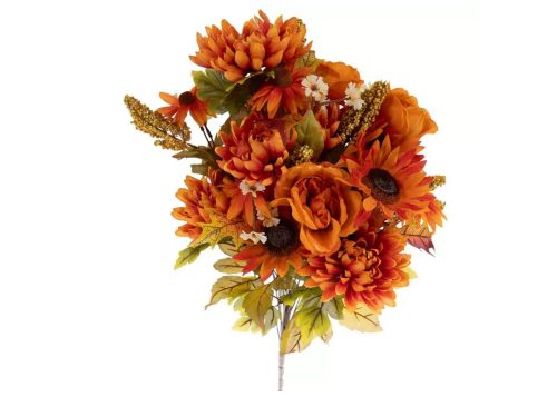 Orange Sunflower Chrysanthemum Peony Bush