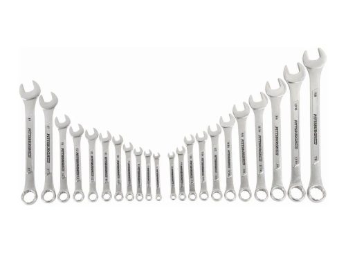 PITTSBURGH PRO Raised Panel SAE and Metric Combination Wrench Set, 22-Piece