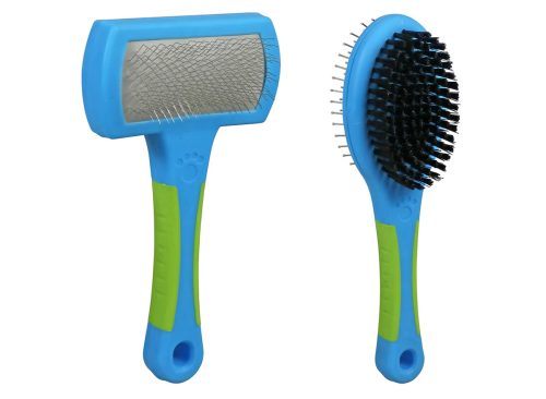 Pet Brushes and Combs With Wooden Handles