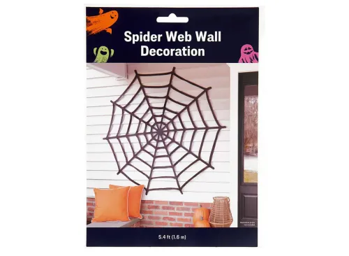 Plastic Spider Web Wall Decoration