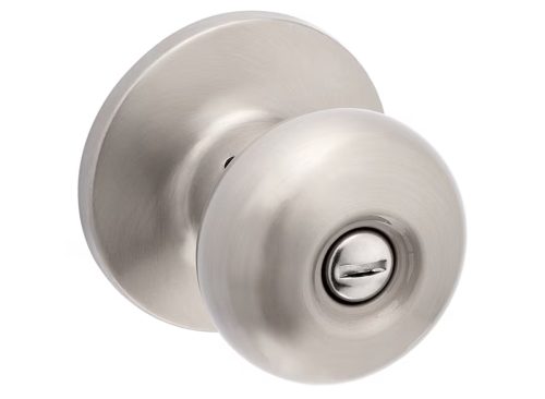 RELIABILT Baron Satin Nickel Privacy Door Knob