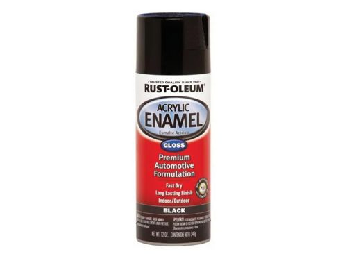 RUST-OLEUM 12 oz Gloss Black Acrylic Enamel Spray Paint
