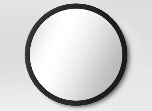 Round Wall Mirror Black - Room Essentials