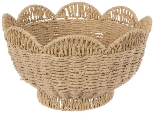 Scalloped Woven Bowl