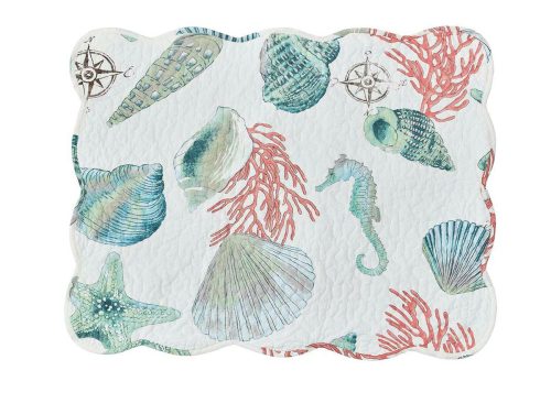 Seaside Whole Cloth Quilt - Standard Sham