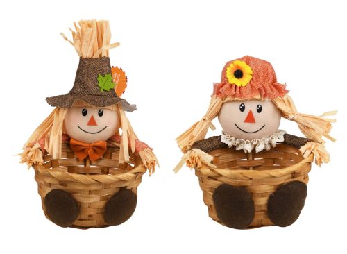 Seasonal Collection Harvest scare Crow Tabletop Decor, Assorted Designs