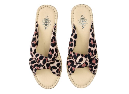 Serra Ladies Leopard Espadrille Sandal - 10