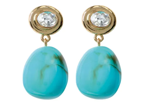 Serra Turquoise Dangle Everyday Fashion Earrings