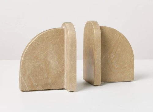 Set of 2 Marble Bookends - Hearth & Hand