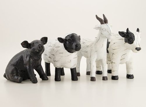 Sheep and Cow Figurines