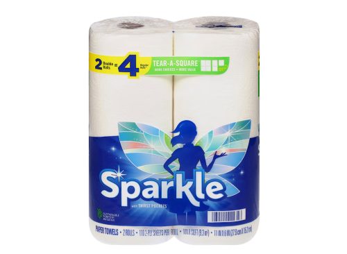 Sparkle Paper Towel Rolls, 2-pc pack.