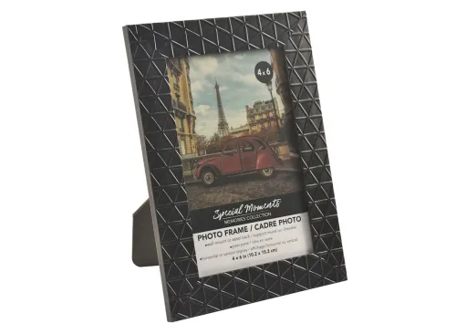 Special Moments Black Crisscross Embossed Picture Frames