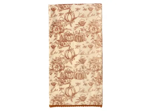 Spice Toile Pumpkin Table Runner