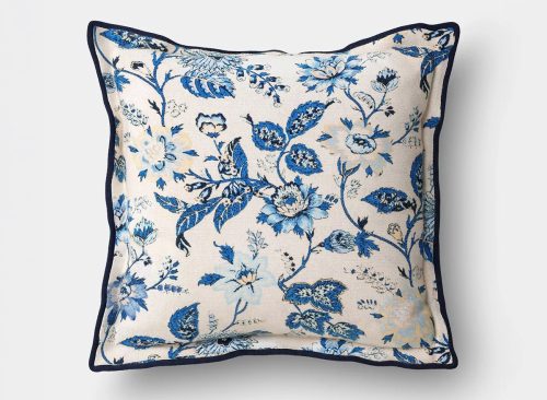 Square Floral Throw Pillow