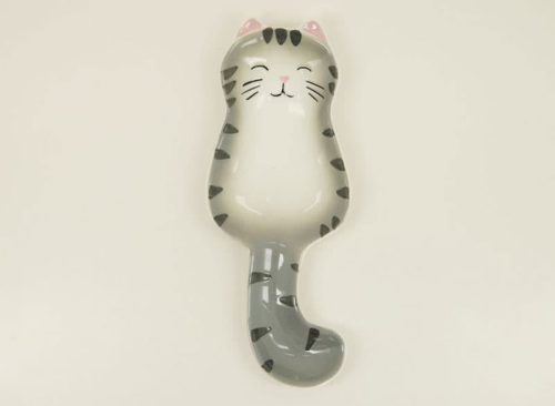 Stoneware Cat Spoon Rest