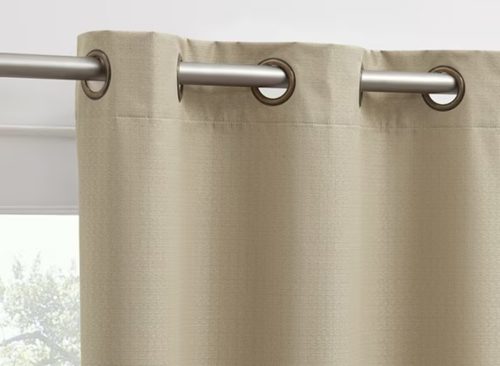 Sun Zero Bryant 2-Piece Textured Thermal Insulated 100% Blackout Grommet Top Curtain Panel
