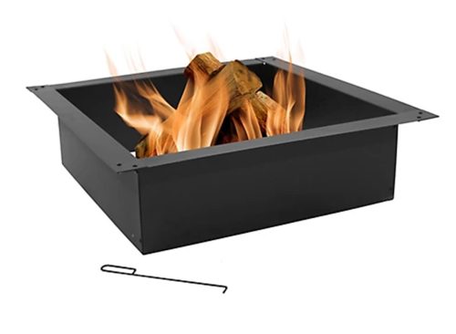 Sunnydaze Decor Square Fire Pit Rim Liner