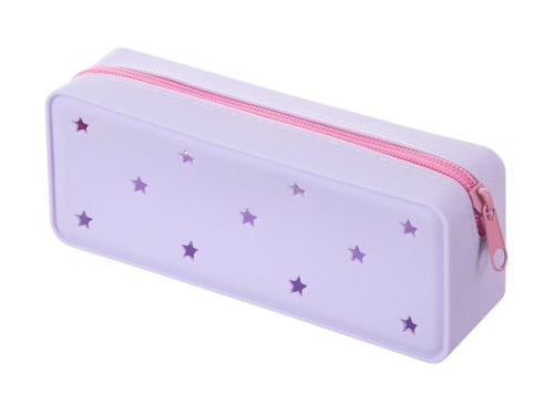 Supply Pouch with Star Cutouts and Zipper Closure
