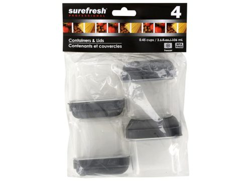 Sure Fresh Plastic Snack Containers with Lids
