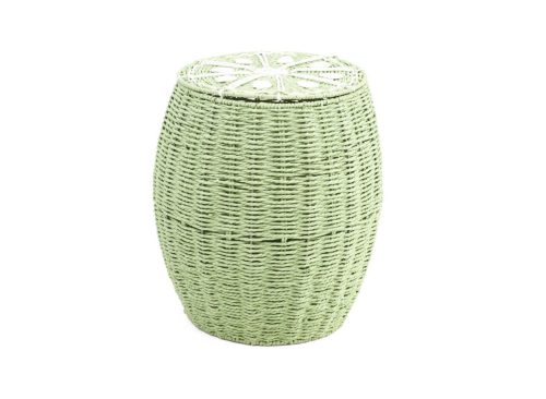 TAYLOR MADISON DESIGNS 16in Lime Lidded Storage Basket