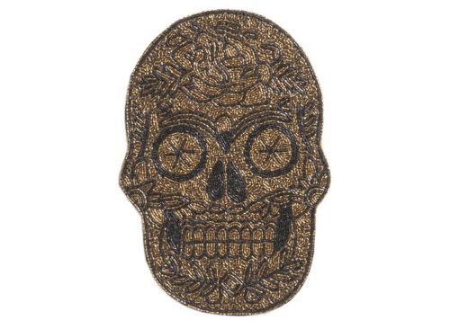TIRAMISU Figural Skull Beaded Placemat