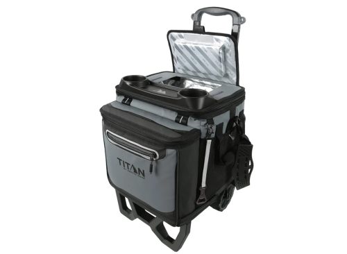 Titan 60-Can Rolling Collapsible Cooler With All-Terrain Cart
