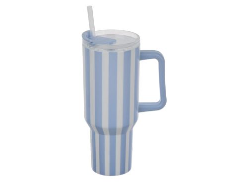 Travel Tumbler with Handle and Straw