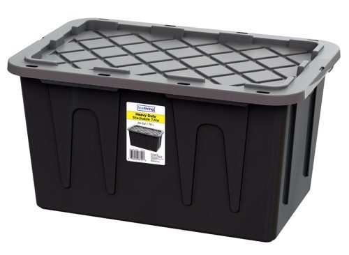 True Living Heavy Duty Stackable Storage Tote with Lid