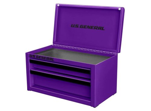 U.S. GENERAL Mini Steel Toolbox, Purple