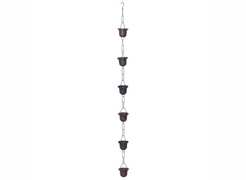 VIP Rain Chain Hanging Planter with Pots