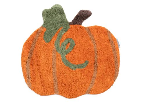 VISTA HOME FASHIONS 27x27 Figural Pumpkin Bath Rug