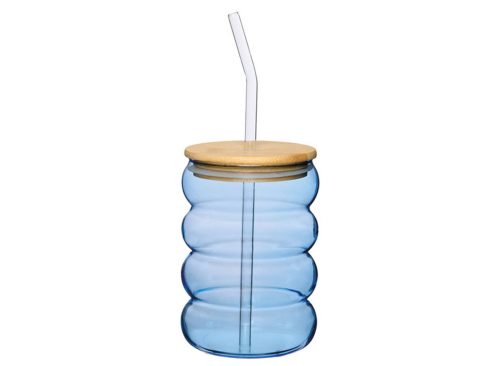 Wavy Sipper Glass Cup
