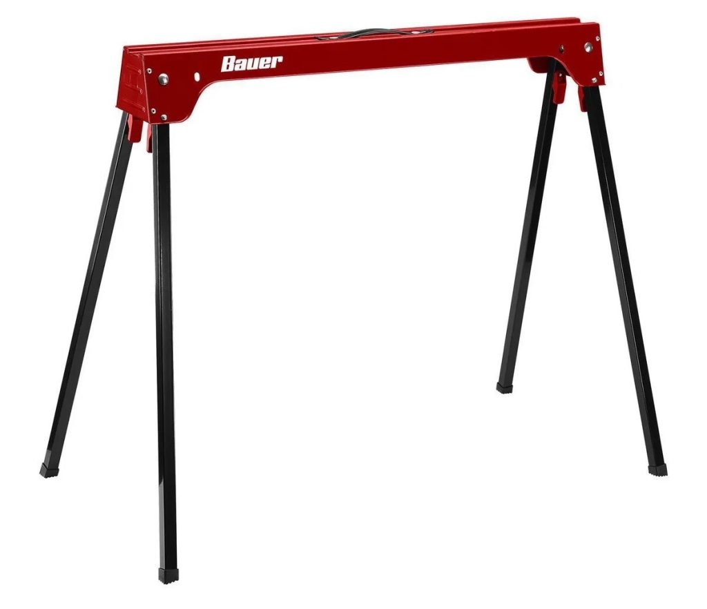 Bauer 29 in. Steel Folding Sawhorse