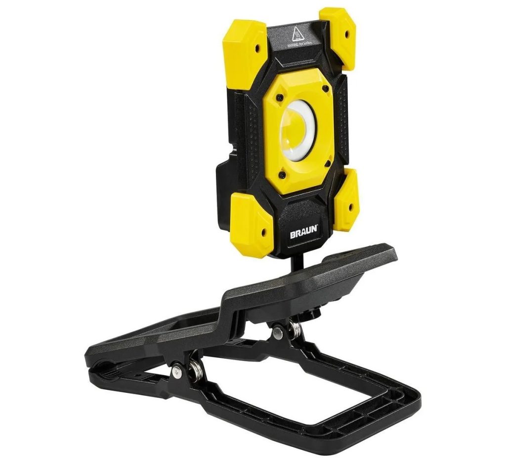 Braun LED Rechargeable Heavy Duty Clamp Light