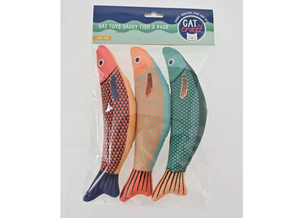 Cat Craft Catnip Fish Kicker Toys, 3-Pack