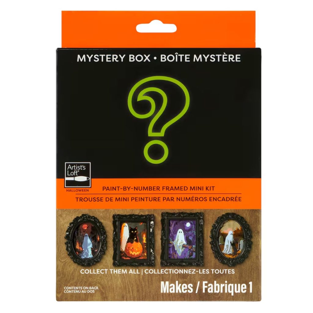 Mystery Cat & Ghost Paint-by-Number Framed Mini Kit