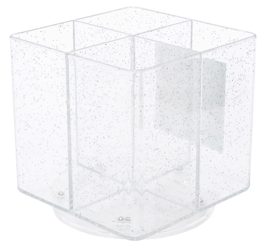 4-Compartment Glitter Beauty Spinner