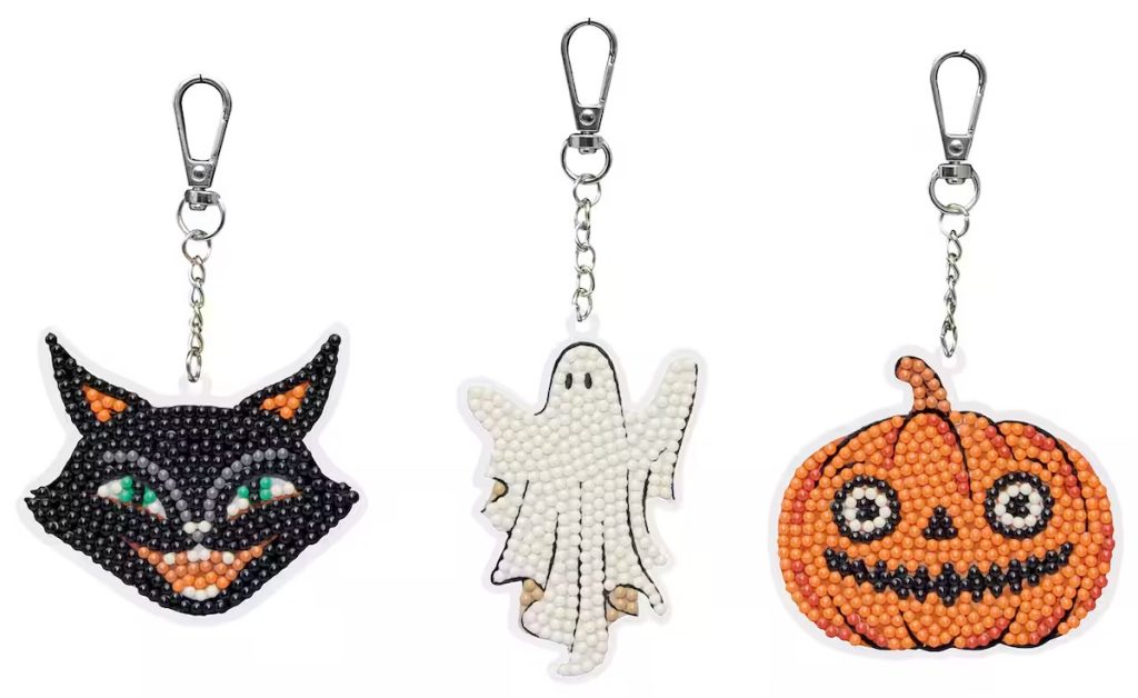 Halloween Icons Diamond Art Keychain Kit