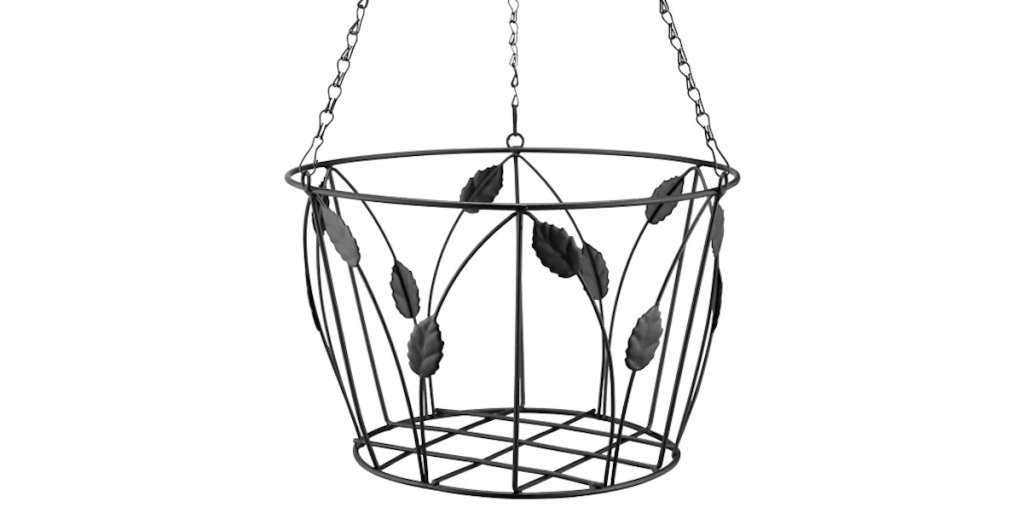 GroundWork Decorative Metal Hanging Basket