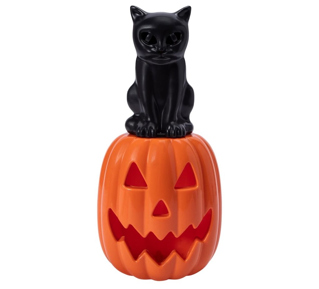 Halloween LED Cat Pumpkin Décor