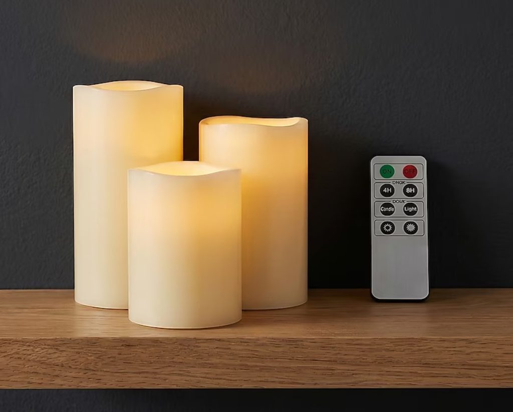 Hastings Home 3-Pack LED Electric Candles